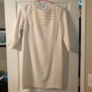 Cream Ann Taylor dress
